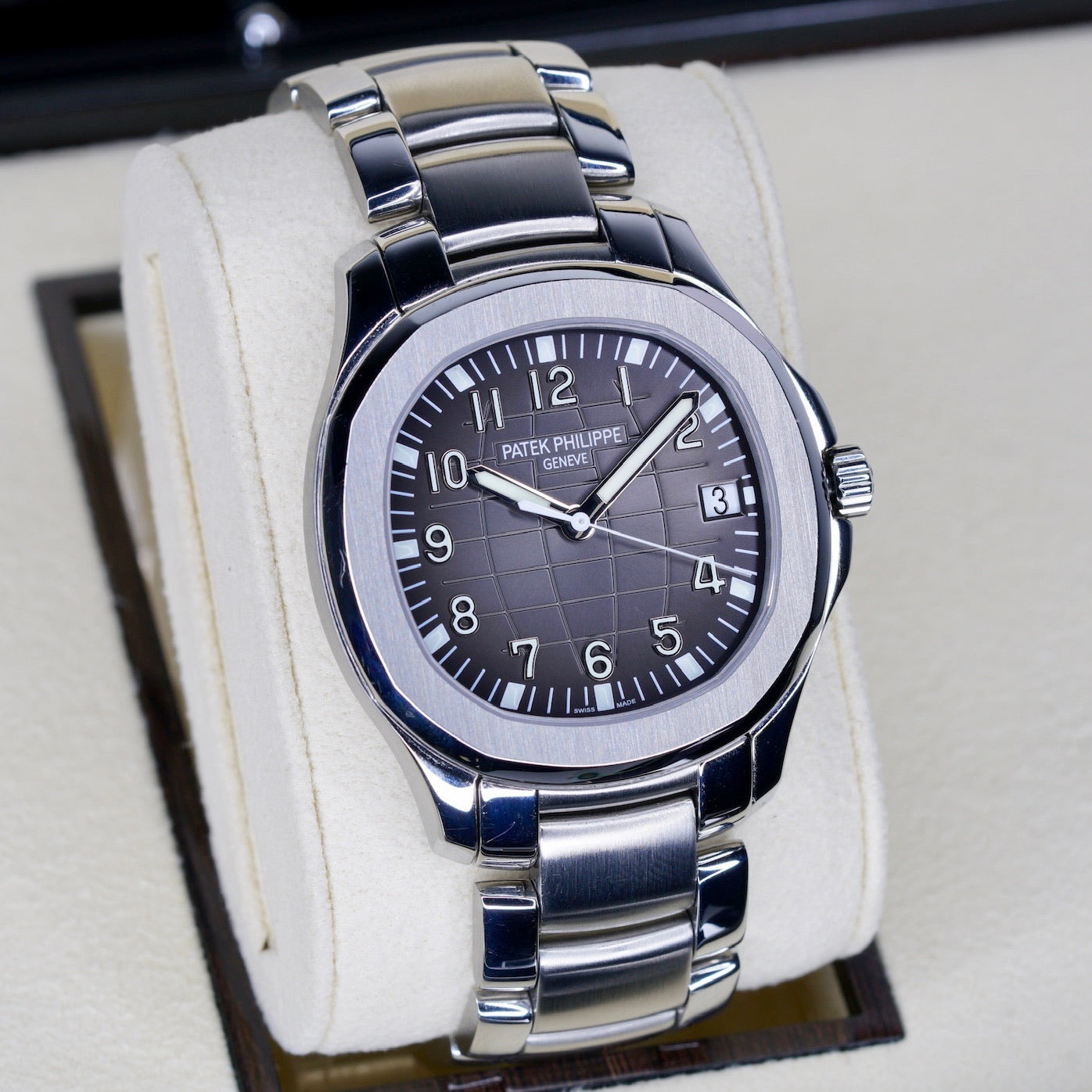 Patek Philippe Aquanaut 5167/1A-001 Black Dial Stainless Steel Bracelet & Tropical Strap 40mm 2011