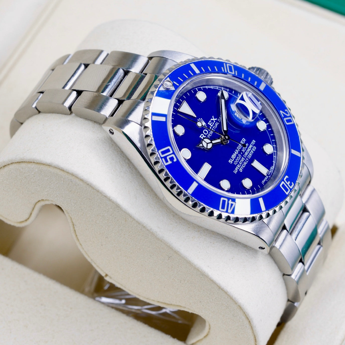 Rolex Submariner 16610 “ALMOST SMURF” AM Blue Dial & Blue Bezel Stainless Steel 40mm