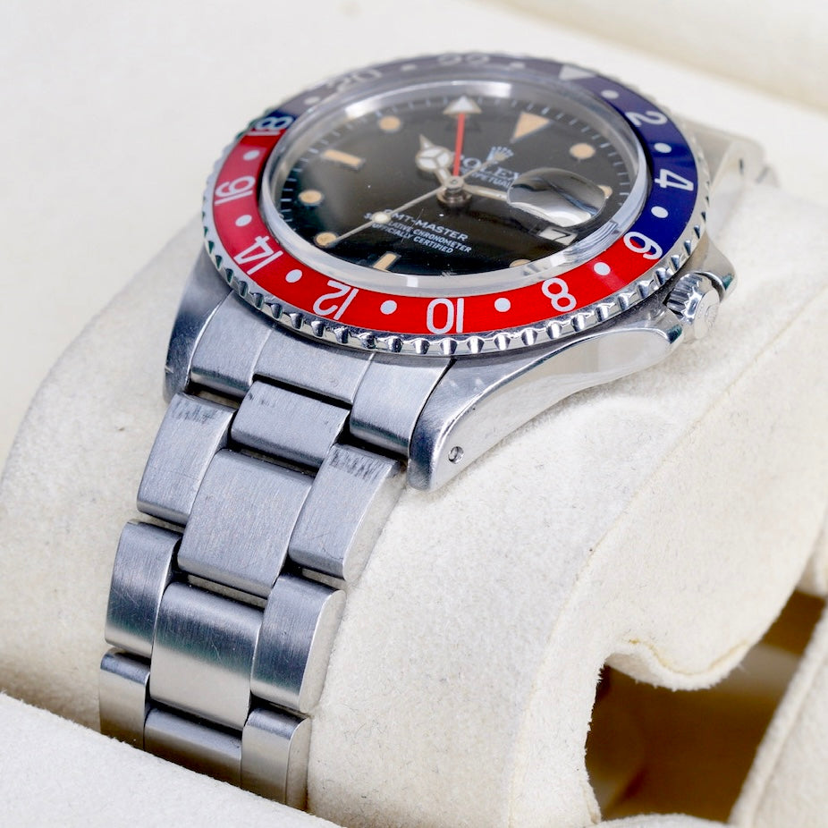 Rolex GMT-Master II 16710 “PEPSI” Black Dial Blue & Red Bezel Stainless Steel 40mm