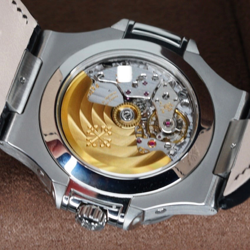 Patek Philippe Nautilus 5726A-001 Black Dial Stainless Steel Leather Strap