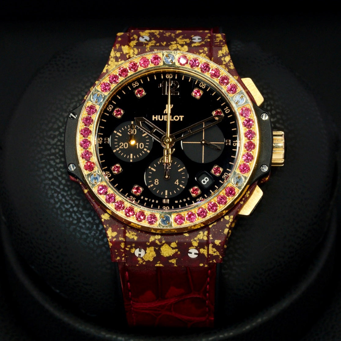Hublot Big Bang “GOLD LINEN” Chronograph Limited Edition 200 PCS 41mm