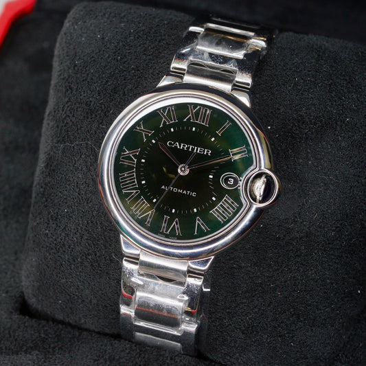 Cartier NEW 2025 Ballon Bleu WSBB0071 “EMERALD” Green Dial Stainless Steel