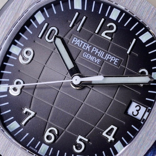 Patek Philippe Aquanaut 5167A-001 Black Dial Stainless Steel Tropical Strap 2020