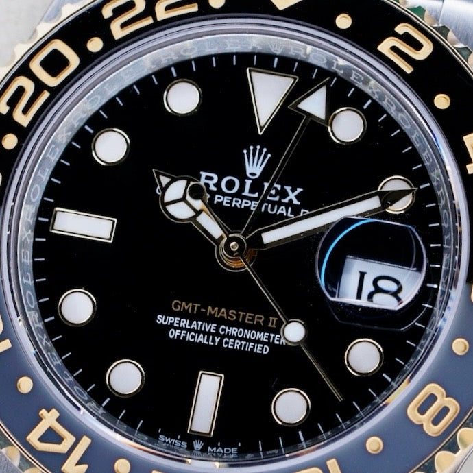 Rolex NEW 2026 GMT-Master II 126713GRNR “BRUCE WAYNE TT” Black Dial Black & Grey Bezel Two-Tone Stainless Steel & Yellow Gold Jubilee 40mm