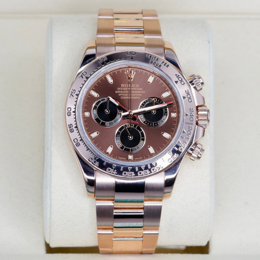 Rolex Daytona 116505 “CHOCOLATE” Brown Stick Dial Rose Gold 40mm