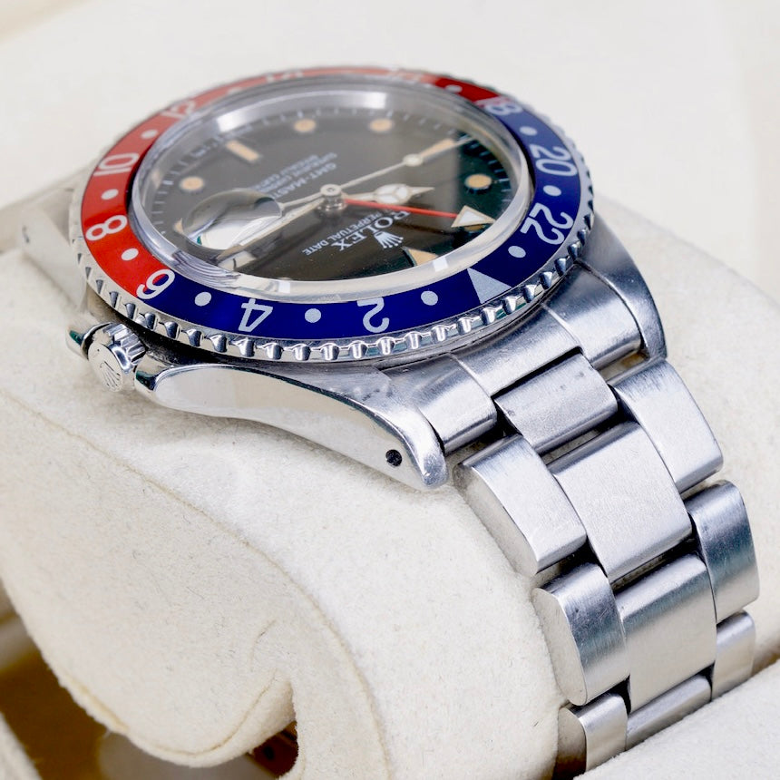 Rolex GMT-Master II 16710 “PEPSI” Black Dial Blue & Red Bezel Stainless Steel 40mm