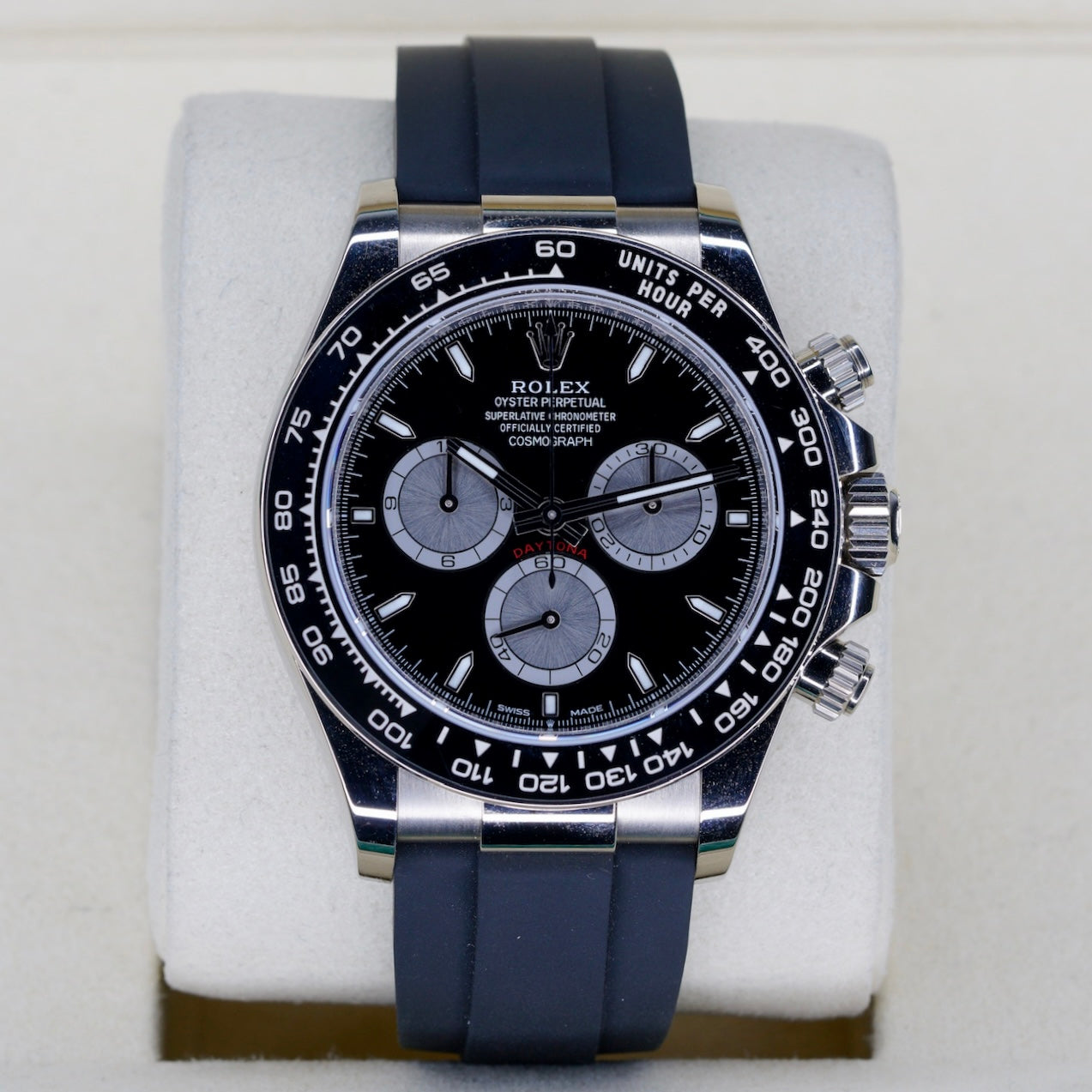 Rolex Daytona 126519LN “BABY LE MANS” Black Dial White Gold Oysterflex 40mm 2023