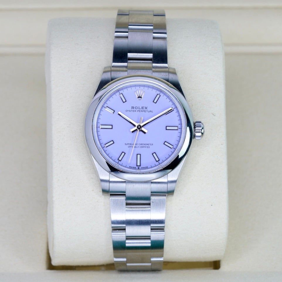 Rolex NEW 2025 Oyster Perpetual 277200 “LAVANDA” Purple Dial Stainless Steel 31mm