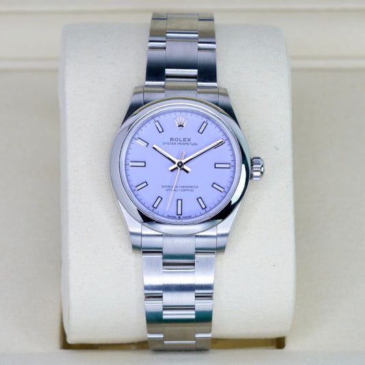 Rolex NEW 2025 Oyster Perpetual 277200 “LAVANDA” Purple Dial Stainless Steel 31mm