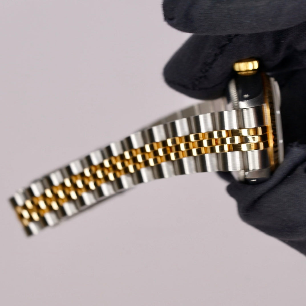 Rolex Lady-Datejust 69173 Champagne Stick Dial Two-Tone Yellow Gold & Steel Jubilee 26mm