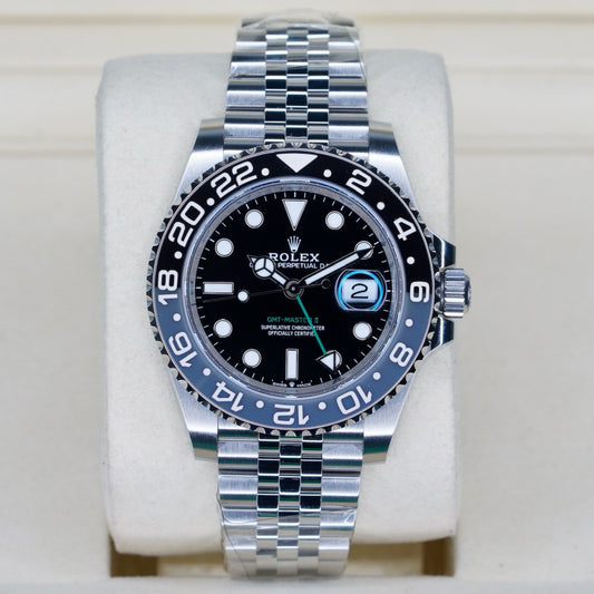 Rolex NEW 2026 GMT-Master II “BRUCE WAYNE” Black Dial Grey & Black Bezel Stainless Steel Jubilee 40mm