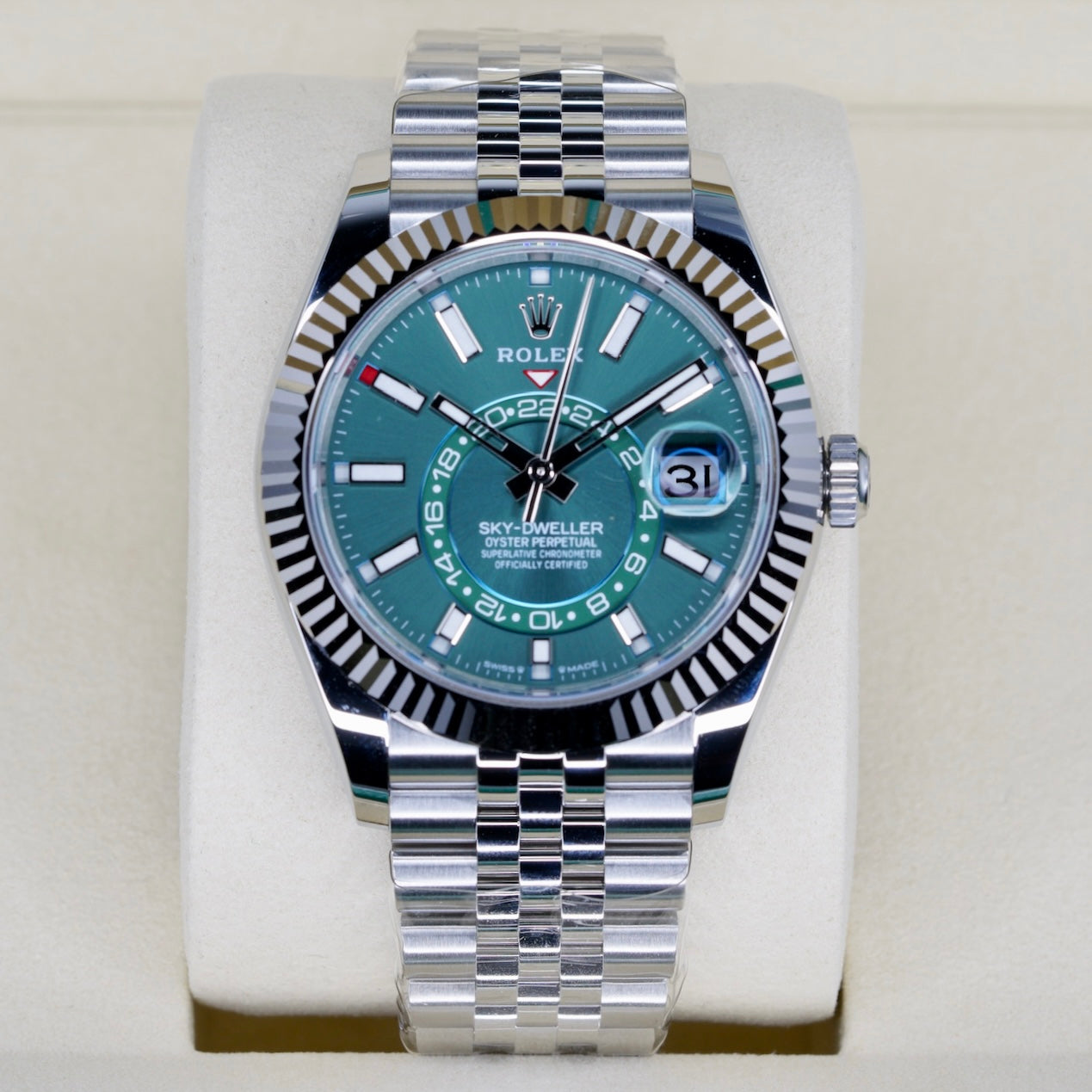 Rolex NEW 2026 Sky-Dweller “MINT SKY” Green Mint Dial Stainless Steel Jubilee 42mm