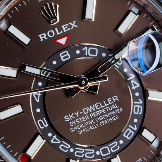 Rolex Sky-Dweller 326235 “CHOCOLATE” Brown Dial Rose Gold Oysterflex 42mm