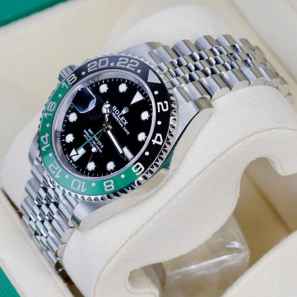 Rolex GMT-Master II 126720VTNR “SPRITE” Black Dial Green & Black Bezel Stainless Steel Jubilee 40mm 2024