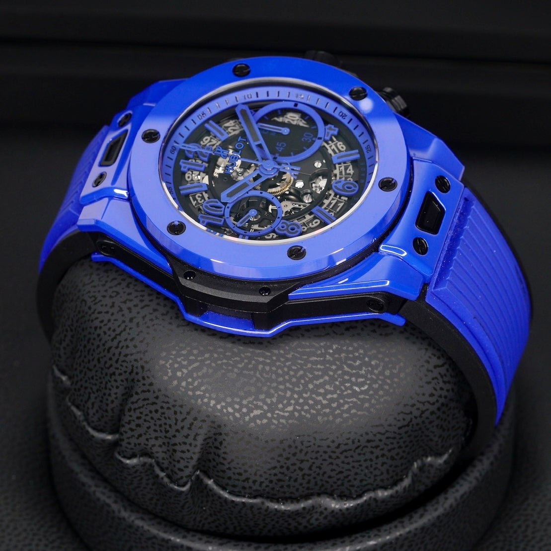 Hublot Big Bang Unico 411.ES.5119.RX “BLUE MAGIC” Skeleton Dial Blue Ceramic Limited Edition 500 45mm
