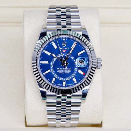 Rolex NEW 2026 Sky-Dweller 336934 “SKY BLUE” Blue Stick Dial Stainless Steel Jubilee 42mm