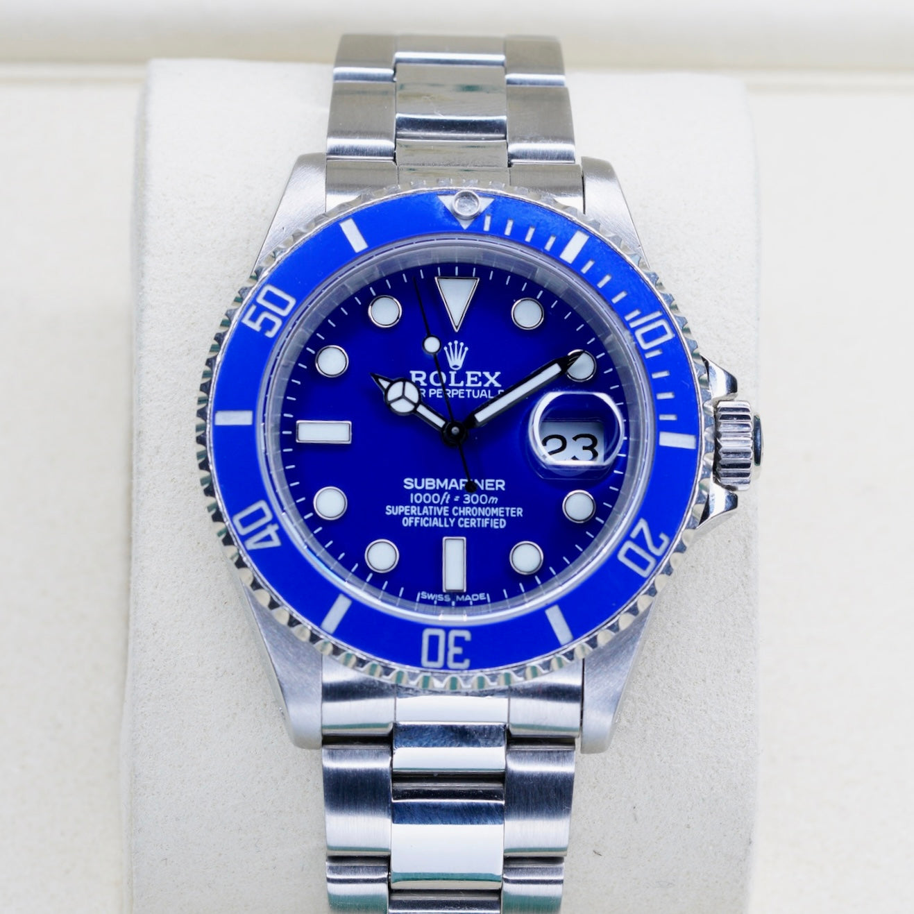 Rolex Submariner 16610 “ALMOST SMURF” AM Blue Dial & Blue Bezel Stainless Steel 40mm
