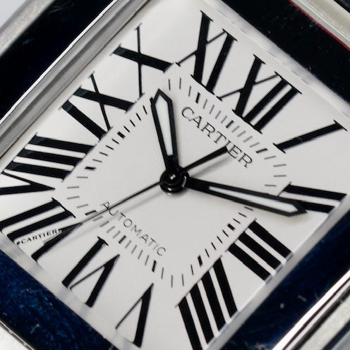 Cartier Santos 100 M W20106X8 White Dial Stainless Steel