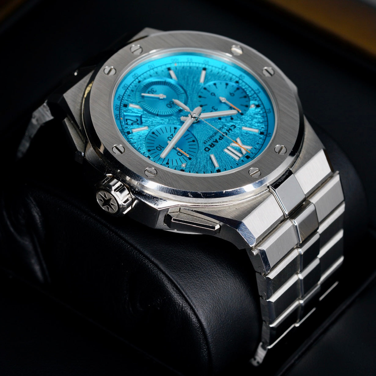 Chopard Alpine Eagle 298609-3006 “MARITIME BLUE XL” Turquoise Dial Chrono Stainless Steel 44mm