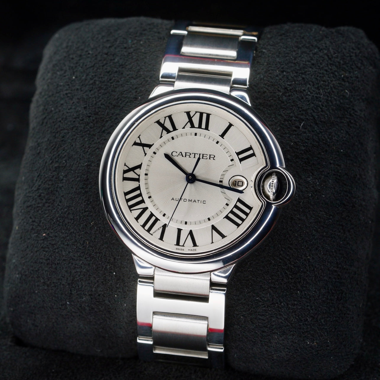 Cartier Ballon Bleu 3001 White Dial Stainless Steel 42mm