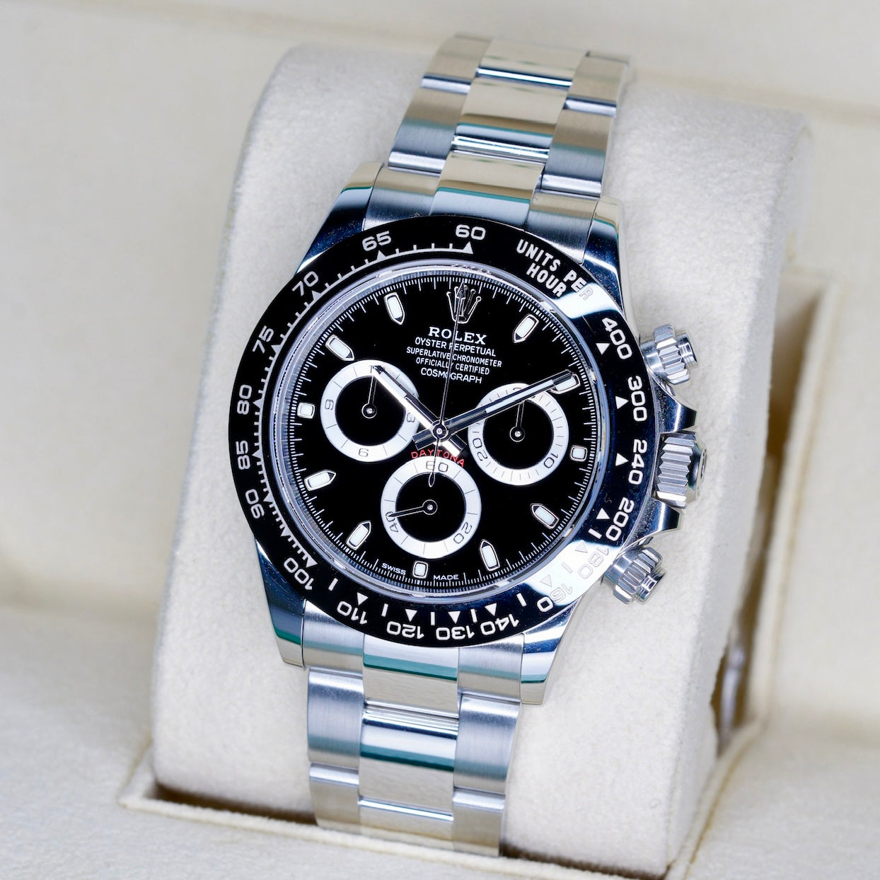 Rolex Daytona 116500LN “REVERSE PANDA” Black Dial White Sub Dials Stainless Steel 40mm 2023