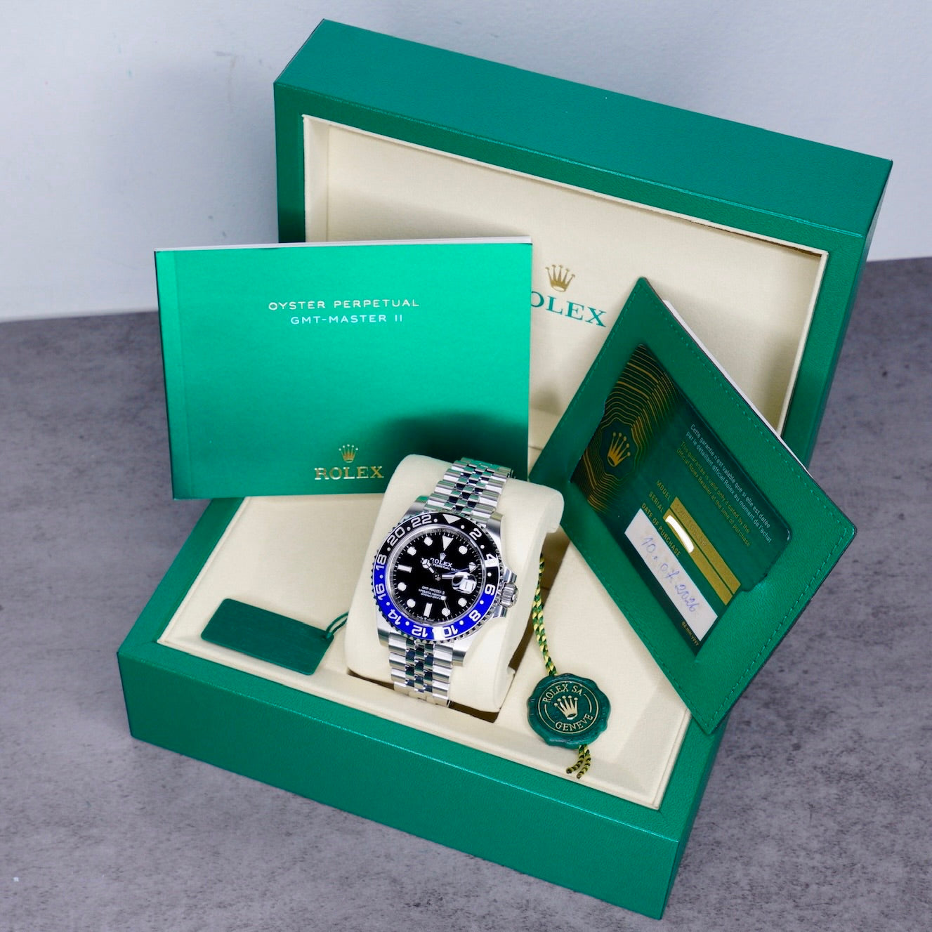 Rolex NEW 2026 GMT-Master II 126710BLNR “BATGIRL” Black Dial Blue & Black Bezel Stainless Steel Jubilee 40mm