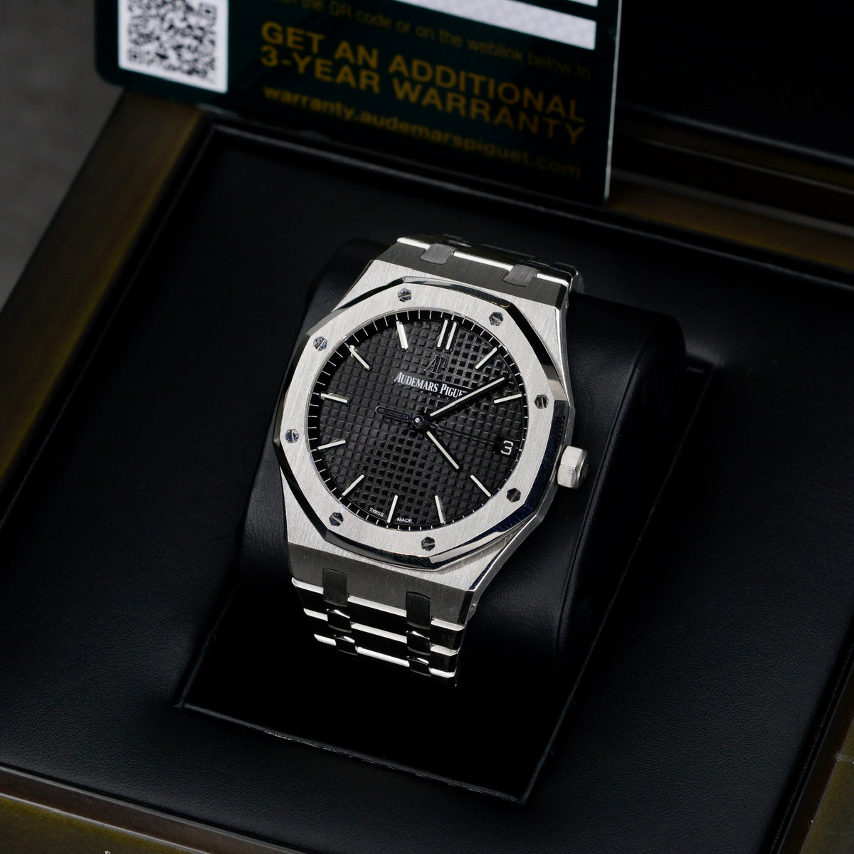 Audemars Piguet Royal Oak 15500ST.OO.1220ST.03 “BLACK OAK” Black Dial Stainless Steel 41mm
