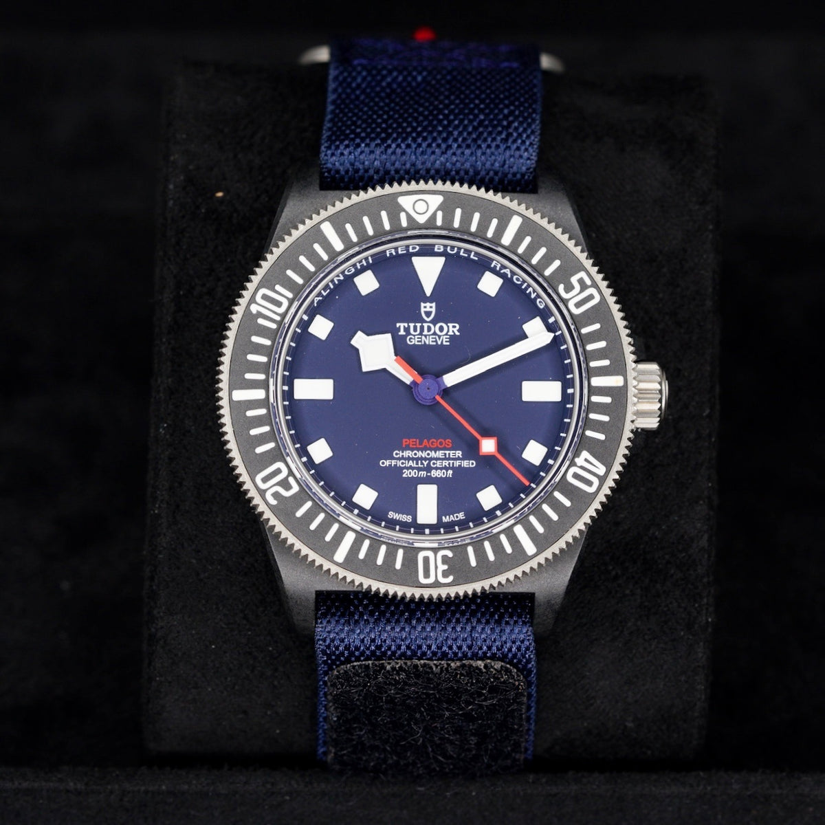Tudor Pelagos 25707KN “RED BULL” Blue Dial Carbon Case Textile Strap 42mm 2023