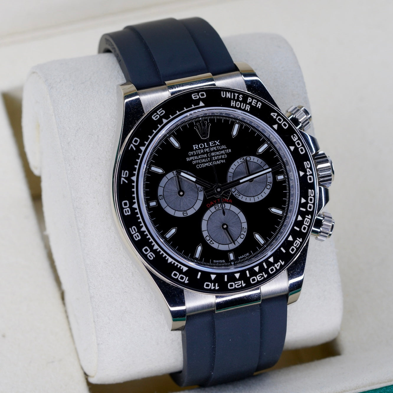 Rolex Daytona 126519LN “BABY LE MANS” Black Dial White Gold Oysterflex 40mm 2023