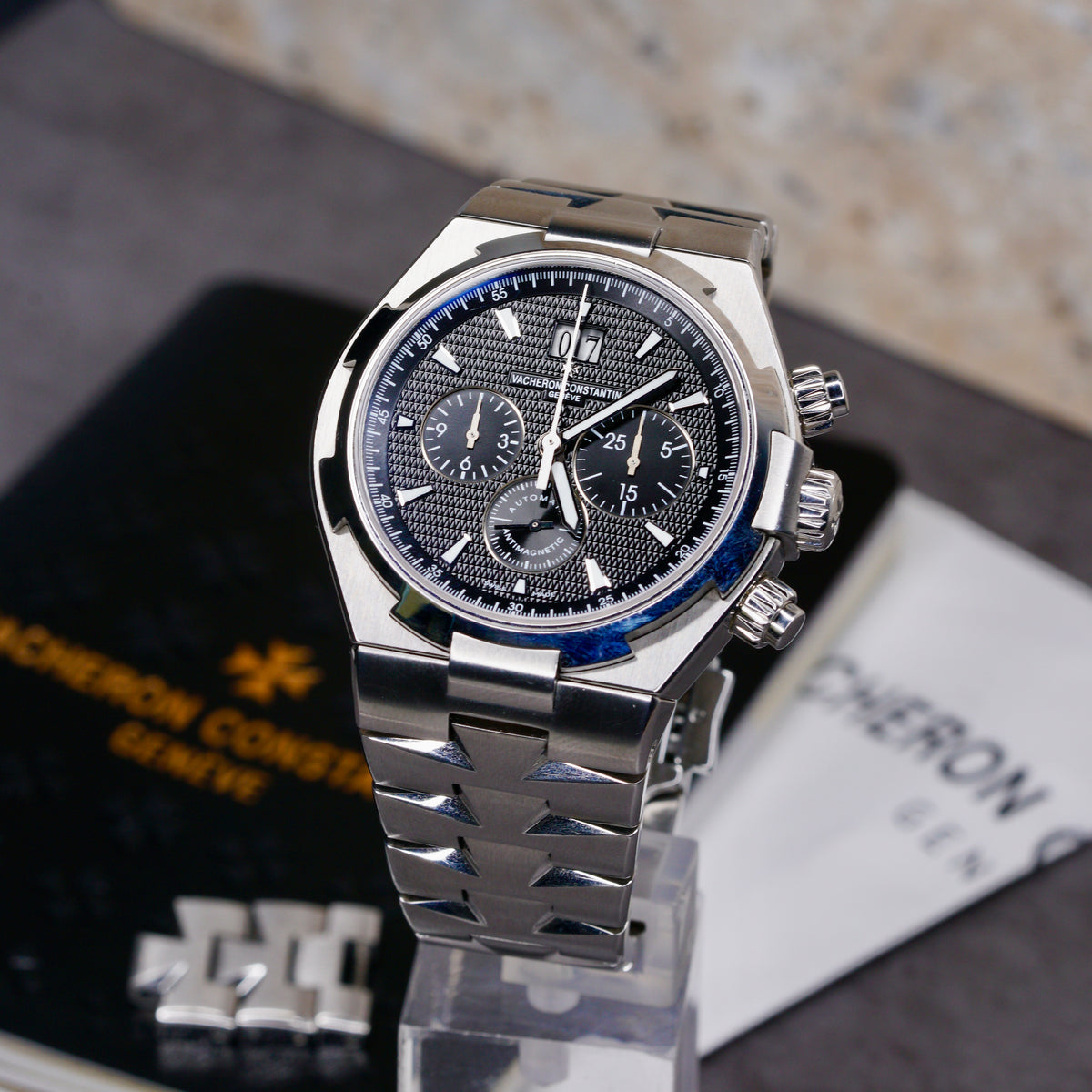 Vacheron Constantin Overseas 49150/B01A-9097 “BLACK SEA” Stainless Steel Chronograph 42mm