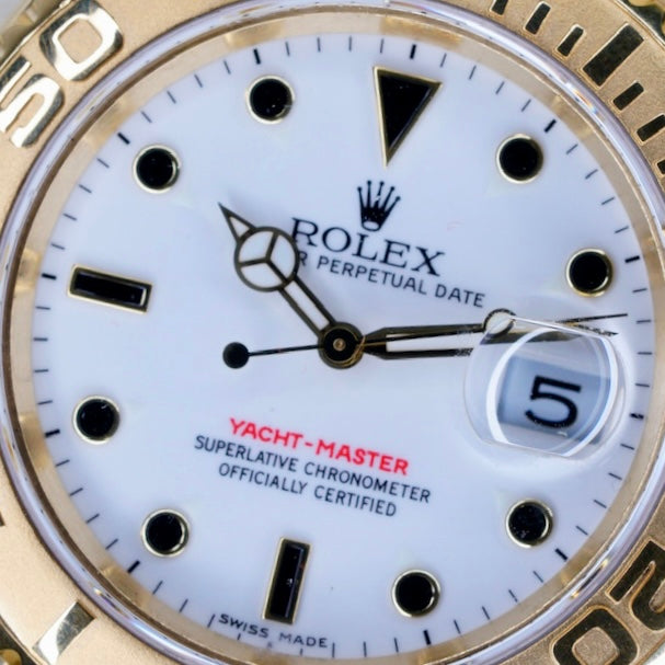 Rolex Yacht-Master 16628 White Dial Yellow Gold 40mm
