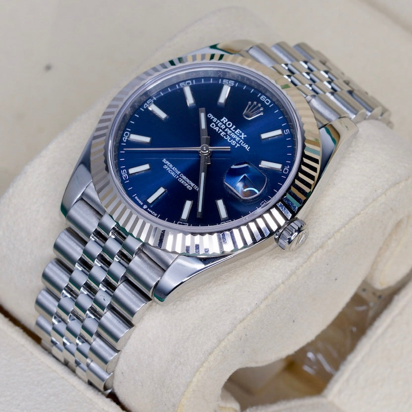 Rolex Datejust 126334 Blue Stick Dial Stainless Steel Jubilee 41mm