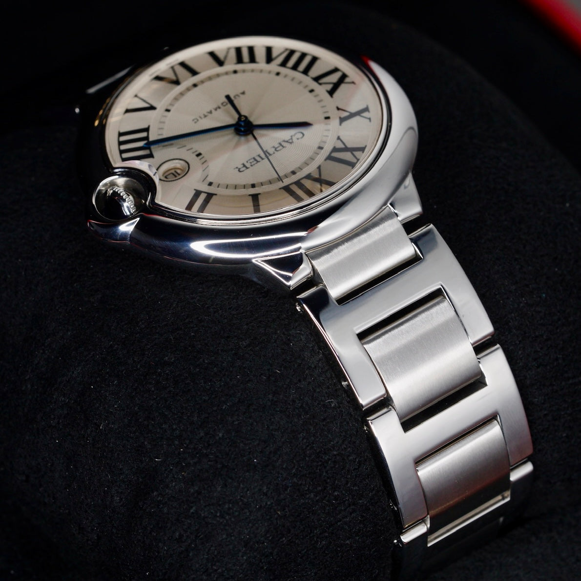 Cartier Ballon Bleu 3001 White Dial Stainless Steel 42mm