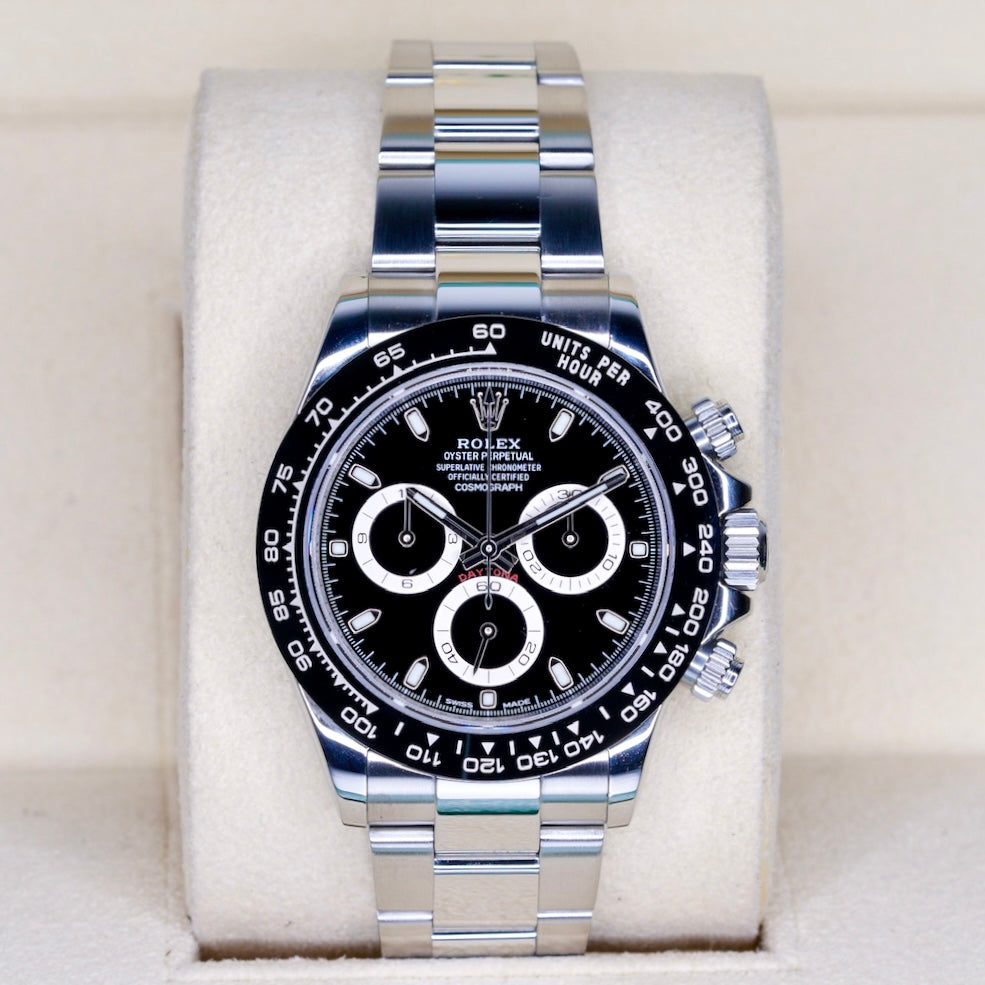 Rolex Daytona 116500LN 116500LN “REVERSE PANDA” Black Dial White Sub Dials Stainless Steel 40mm