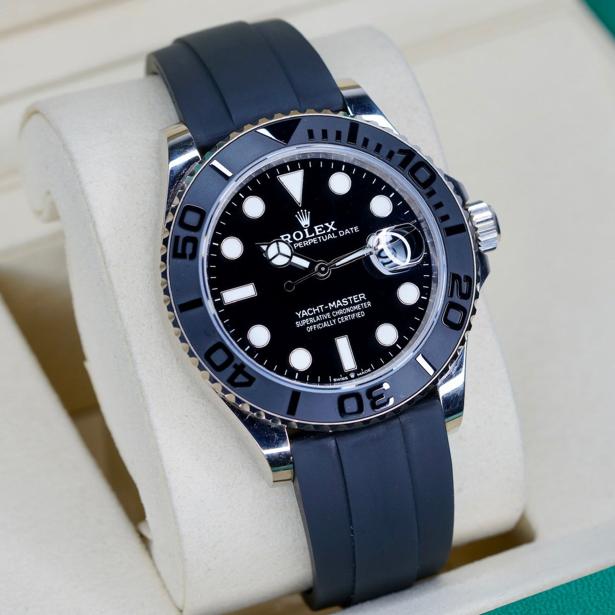 Rolex Yacht-Master 226659 Black Dial White Gold Oysterflex 42mm 2024