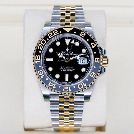 Rolex NEW 2026 GMT-Master II 126713GRNR “BRUCE WAYNE TT” Black Dial Black & Grey Bezel Two-Tone Stainless Steel & Yellow Gold Jubilee 40mm