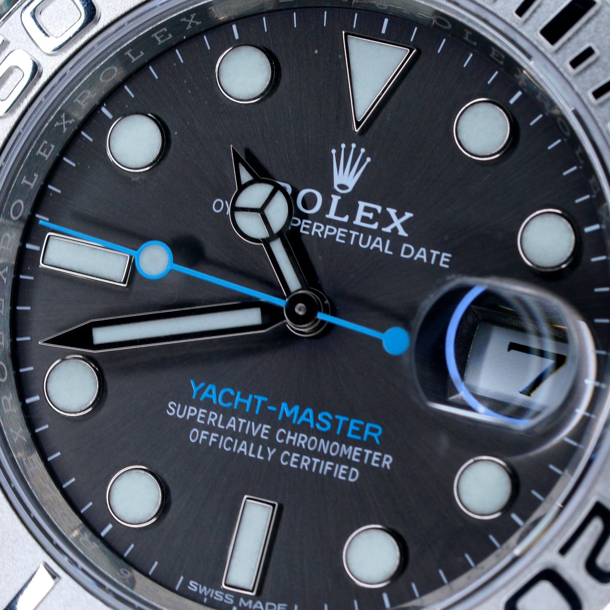Rolex Yacht-Master 116622 Grey Dial Ice Blue Arrow Stainless Steel 40mm 2019