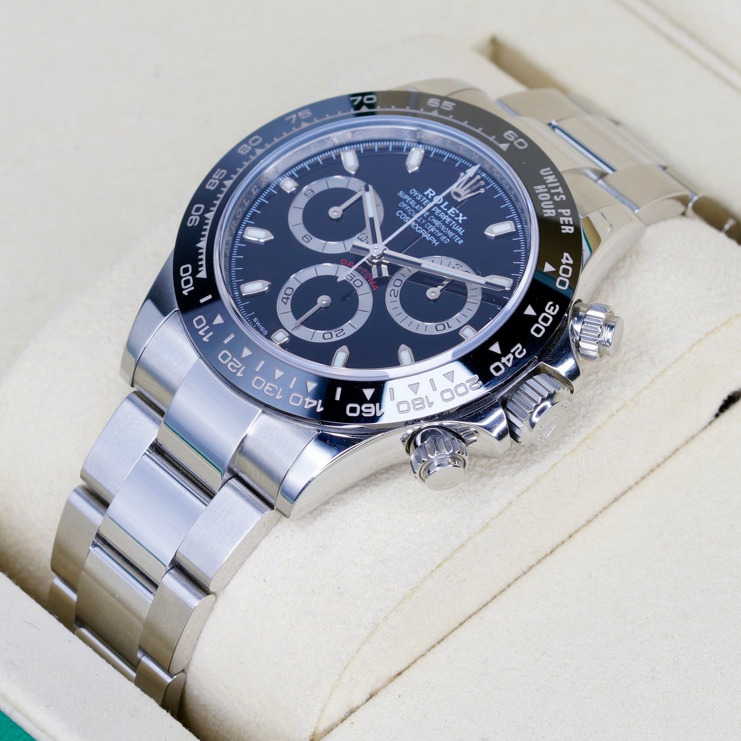 Rolex Daytona 116500LN “REVERSE PANDA” Black Dial White Sub Dials Stainless Steel 40mm