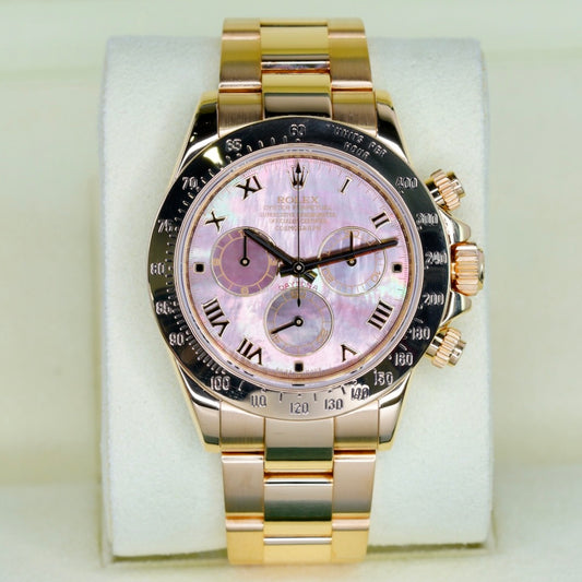 Rolex Daytona 116528 Mother Of Pearl “TAHITI” Yellow Gold 40mm 2008