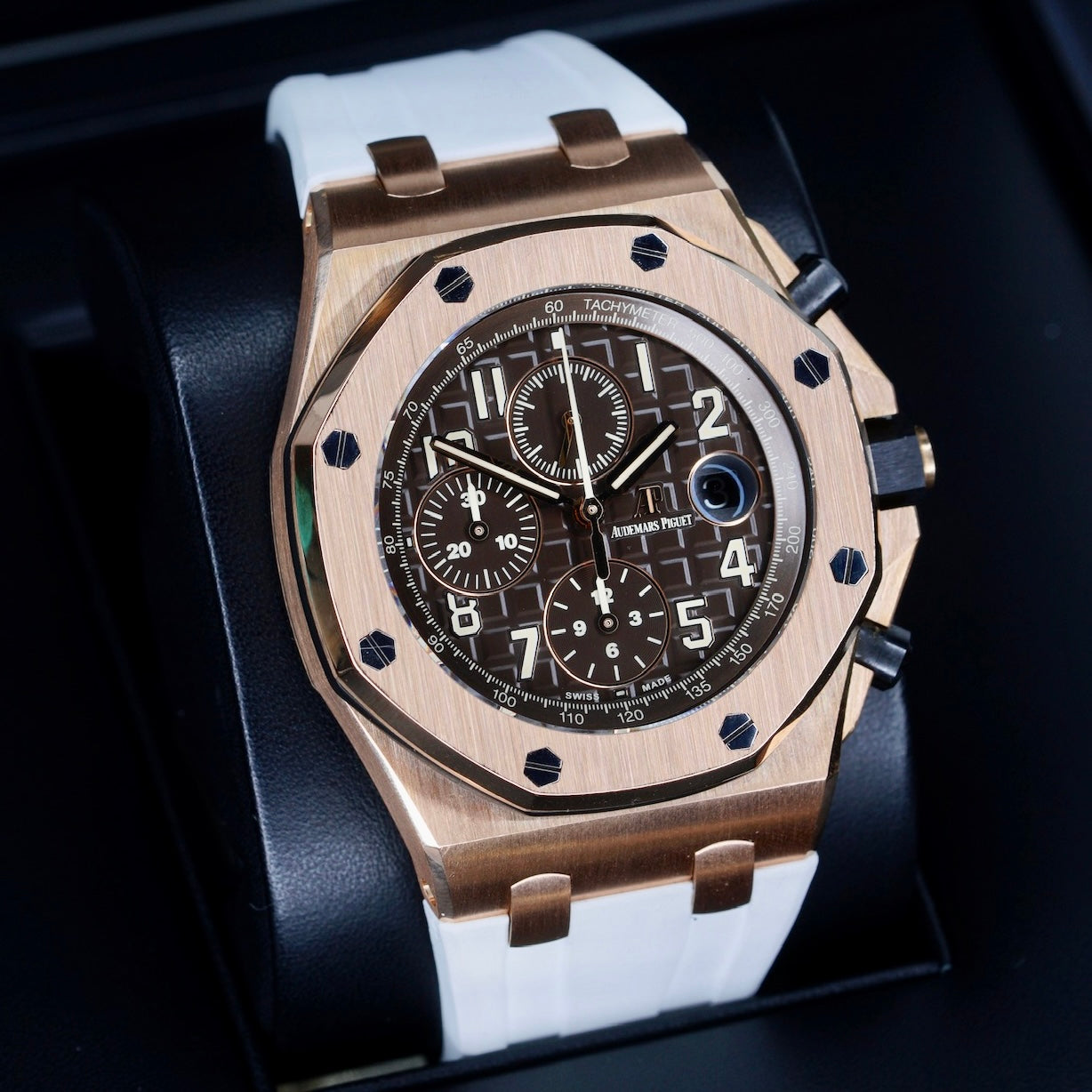 Audemars Piguet Royal Oak Offshore 26470OR.OO.A099CR.01 “CHOCOLATE” Brown Dial Rose Gold Limited Edition of 100