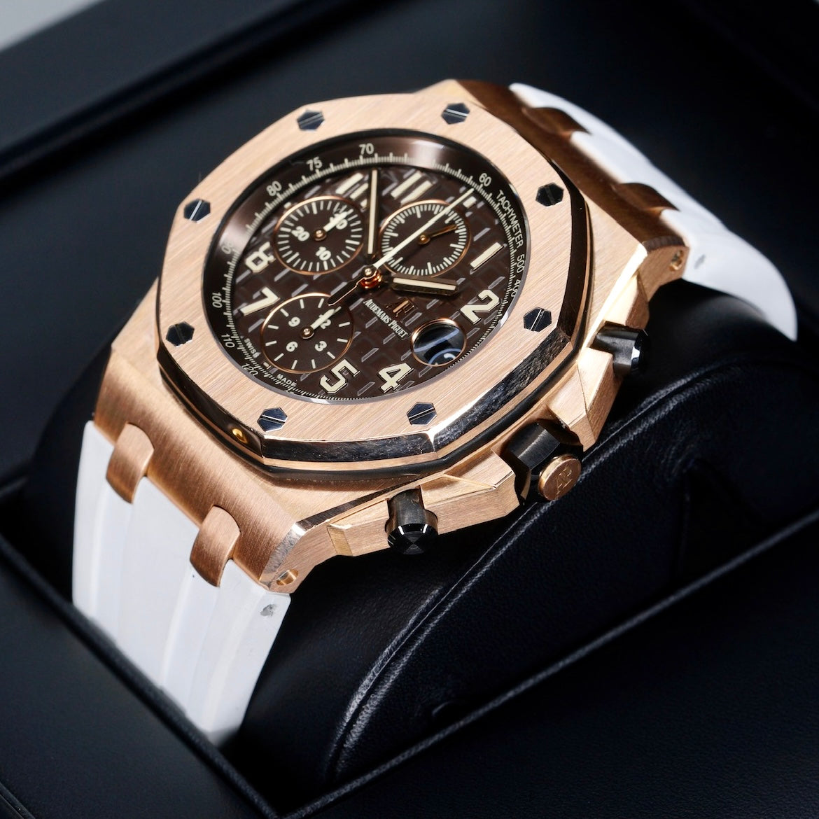 Audemars Piguet Royal Oak Offshore 26470OR.OO.A099CR.01 “CHOCOLATE” Brown Dial Rose Gold Limited Edition of 100