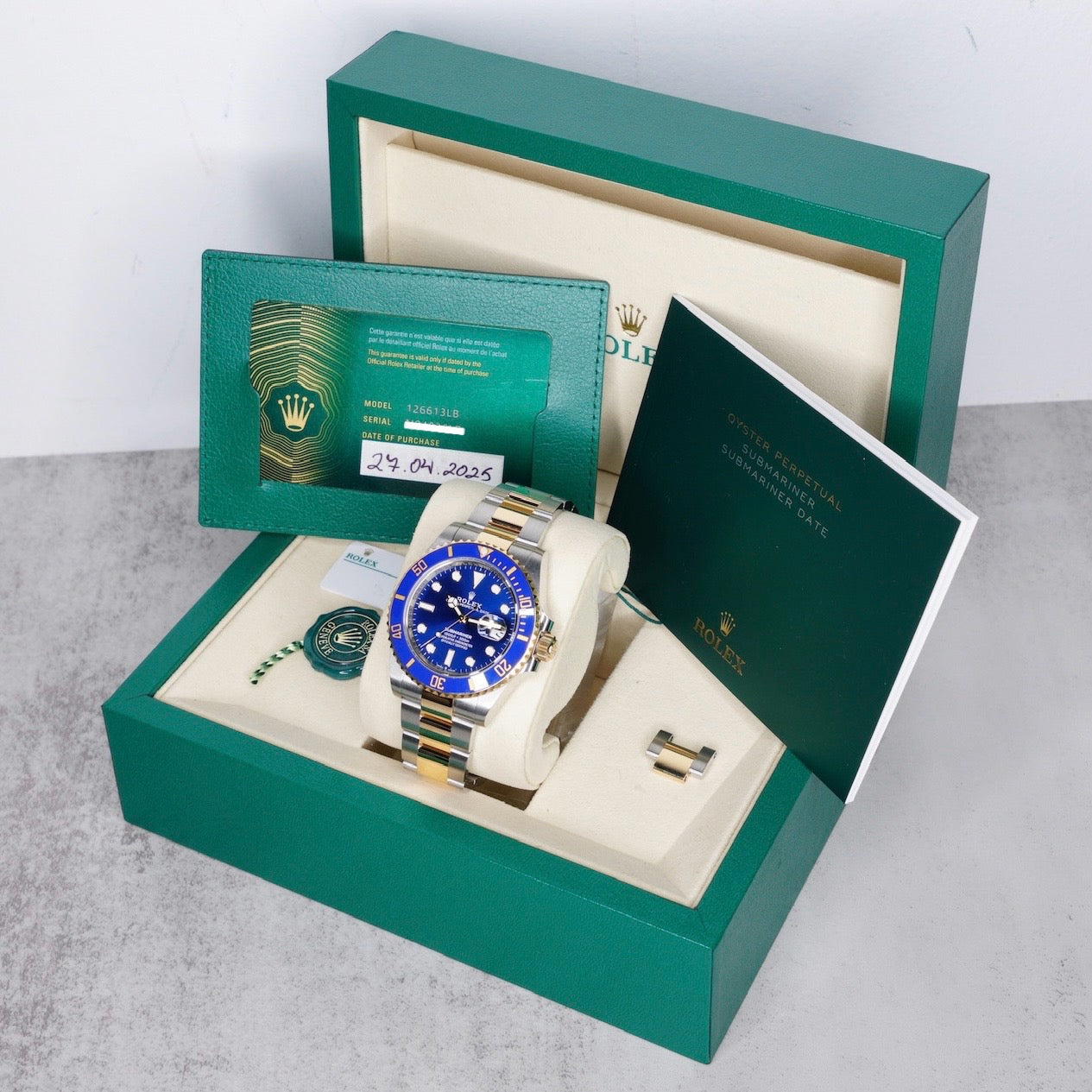 Rolex Submariner Date 126613LB “BLUESY” Blue Dial & Bezel Two-Tone Yellow Gold & Steel 41mm 2025