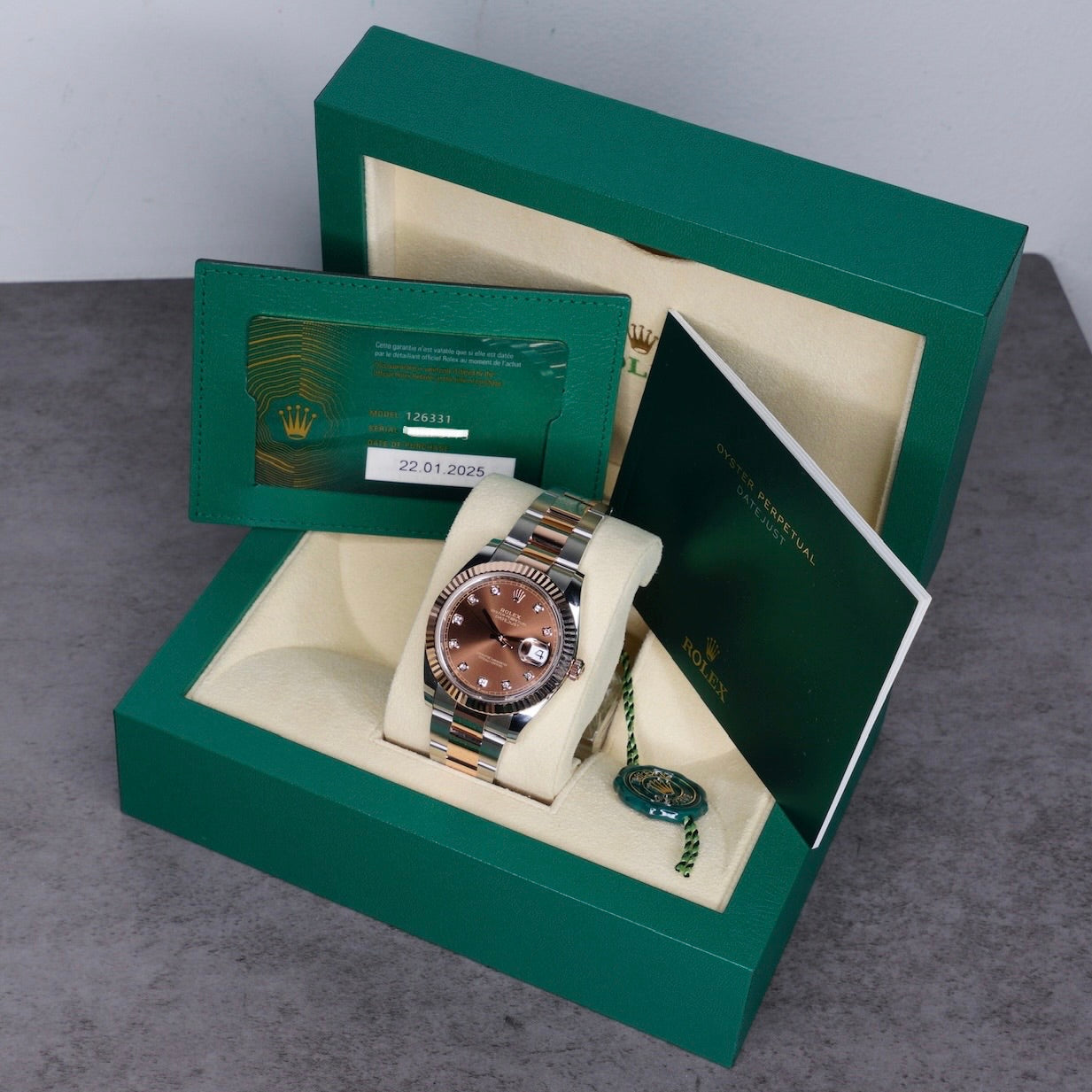 Rolex Datejust 126331 “CHOCO DIAMOND” Brown Diamond Dial Two-Tone Stainless Steel & Rose Gold 41mm 2025