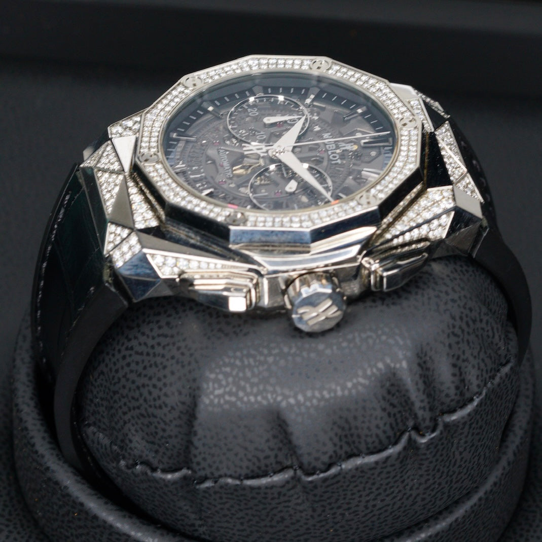 Hublot Classic Fusion Aerofusion “ORLINSKI” Skeleton Dial Diamond Case Titanium 45mm