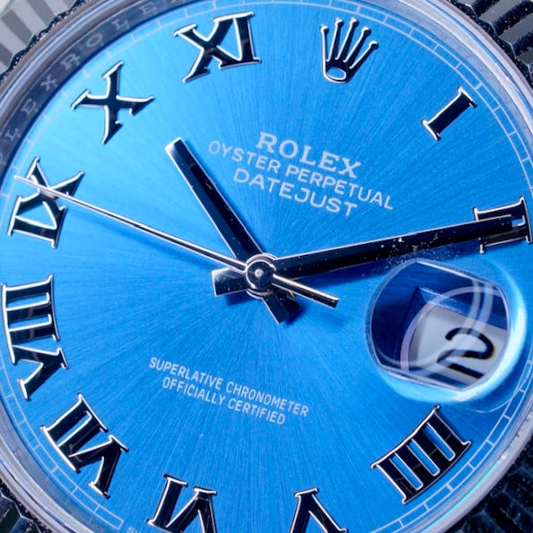 Rolex NEW OLD STOCK Datejust 126334 “AZZURRO” Blue Roman Dial Stainless Steel Oyster 41mm