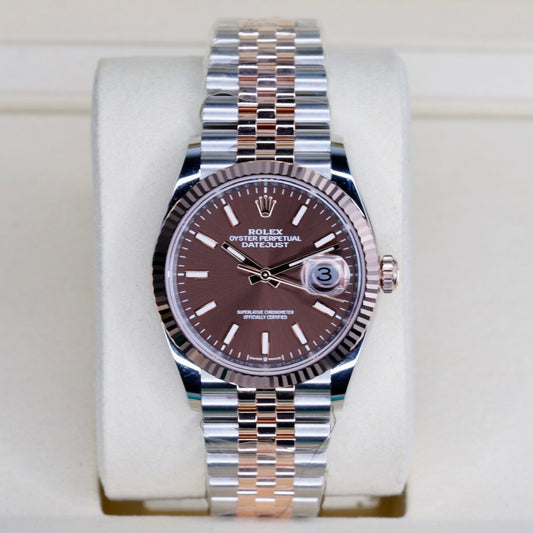 Rolex NEW 2026 Datejust 126231 “CHOCOLATE” Brown Dial Rose Gold & Steel 36mm