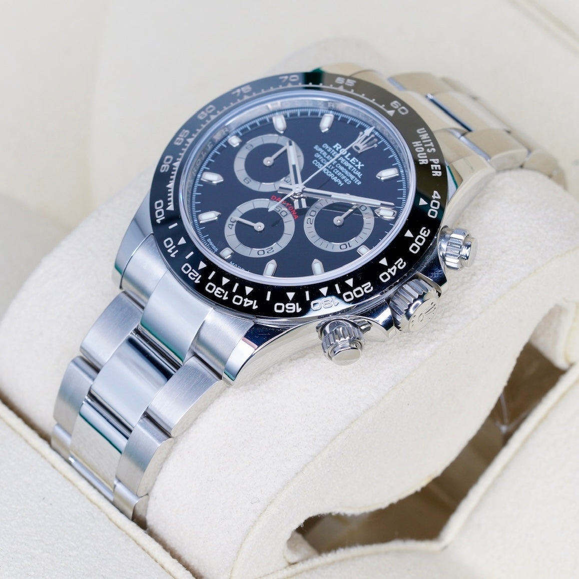 Rolex Daytona 116500LN “REVERSE PANDA” Black Dial White Sub Dials Stainless Steel 40mm 2023