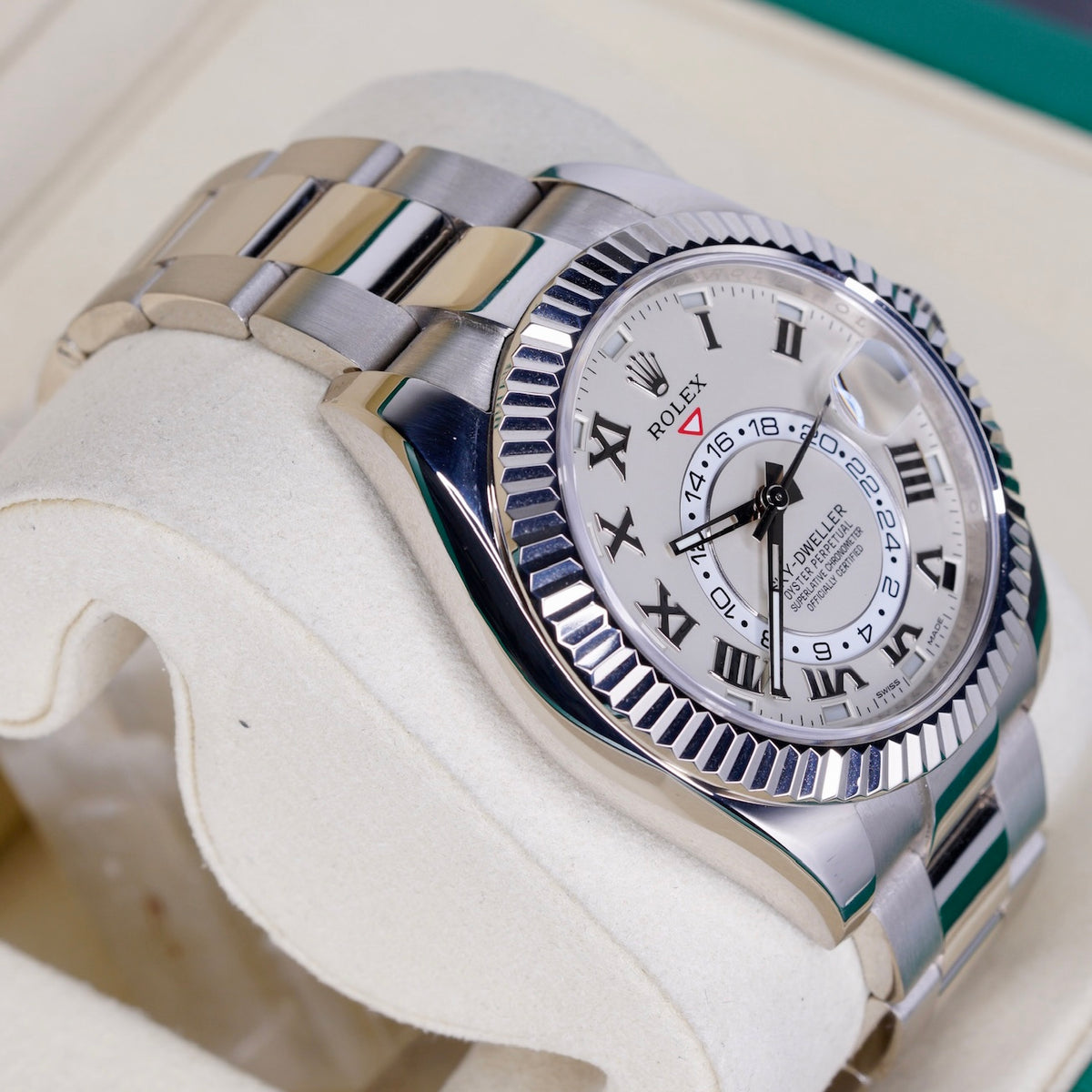 Rolex Sky-Dweller 326939 “CREAM SKY” Ivory Dial White Gold 42mm