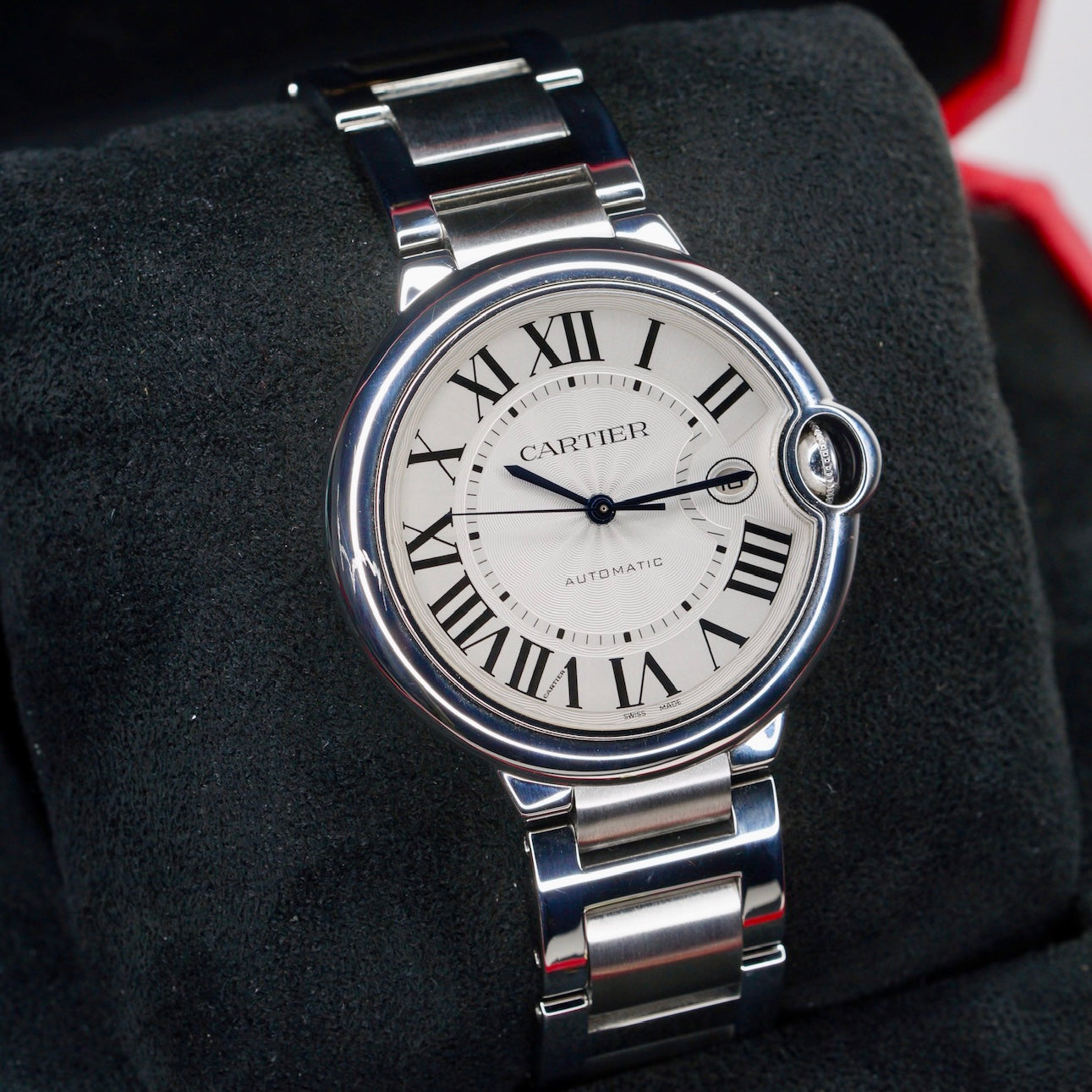 Cartier Ballon Bleu 3001 White Dial Stainless Steel 42mm