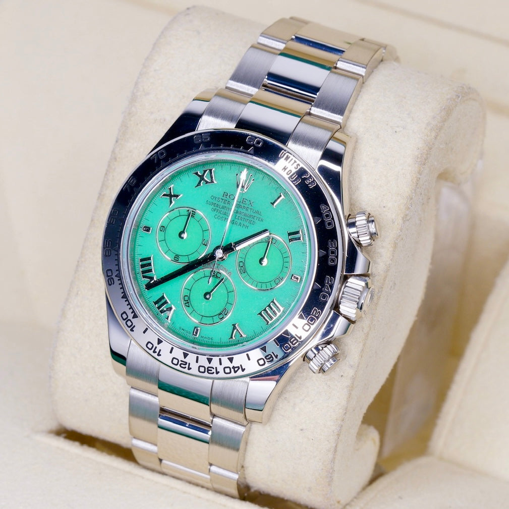 Rolex Daytona 116509 “BEACH” Chrysoprase Dial White Gold 40mm 2016